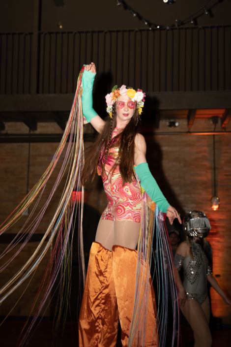 stilt-walker