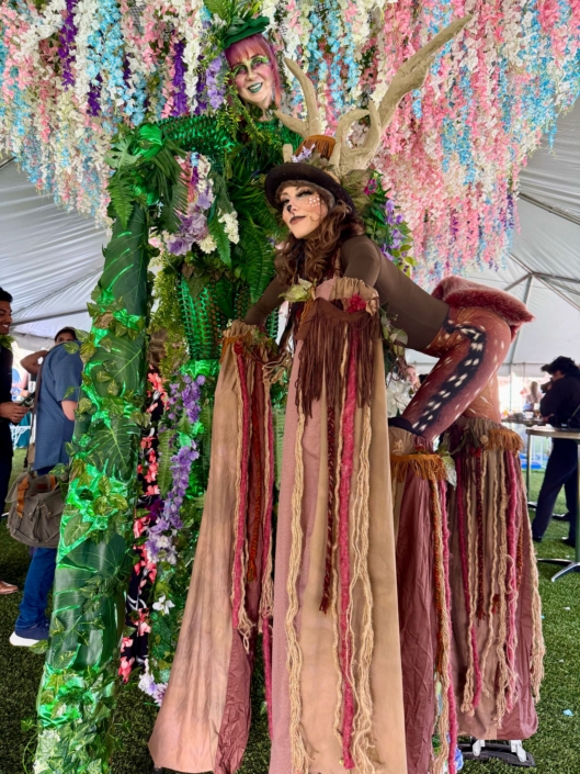stilt-walker